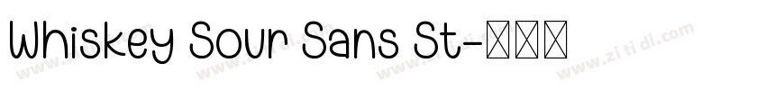 Whiskey Sour Sans St字体转换